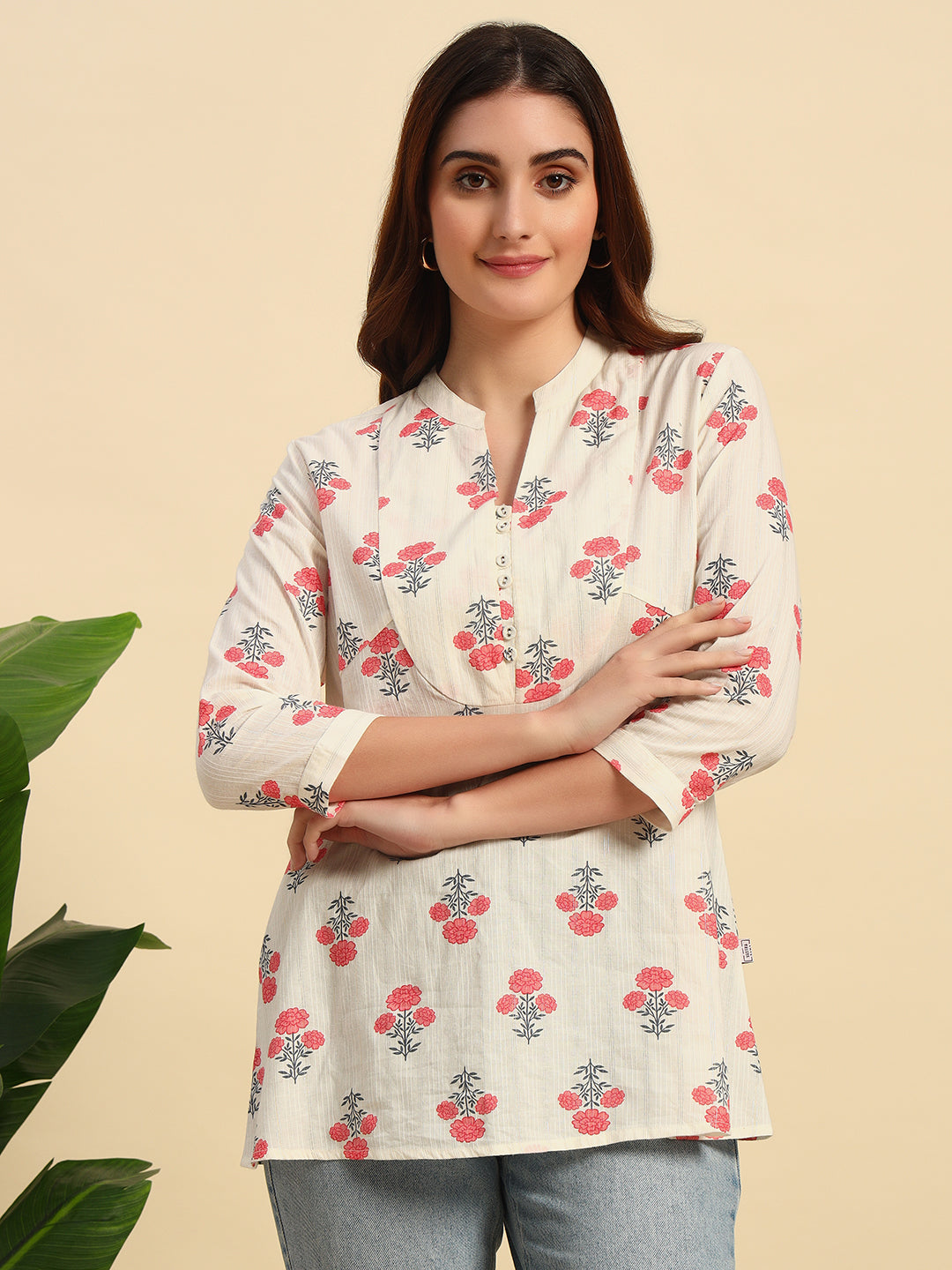 Cotton Dobby Lurex Kurta-SK047