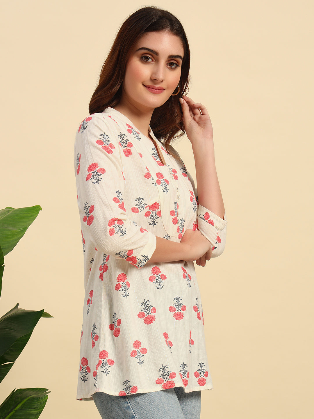 Cotton Dobby Lurex Kurta-SK047