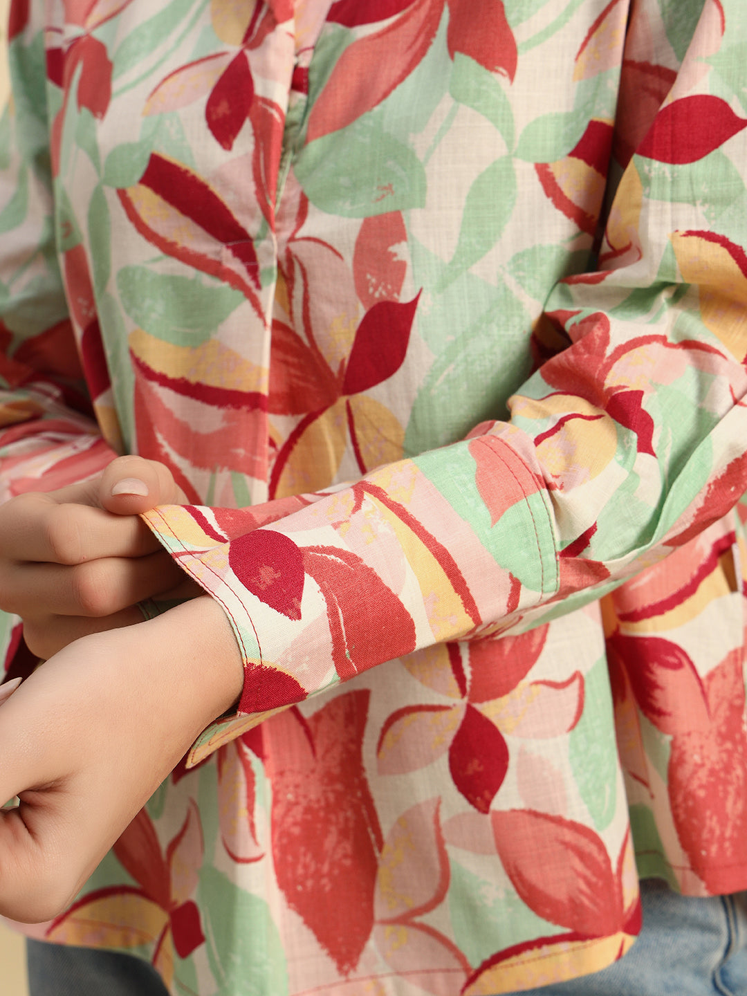 Breezy Cotton Flex Printed Shirt-SHT010-Print
