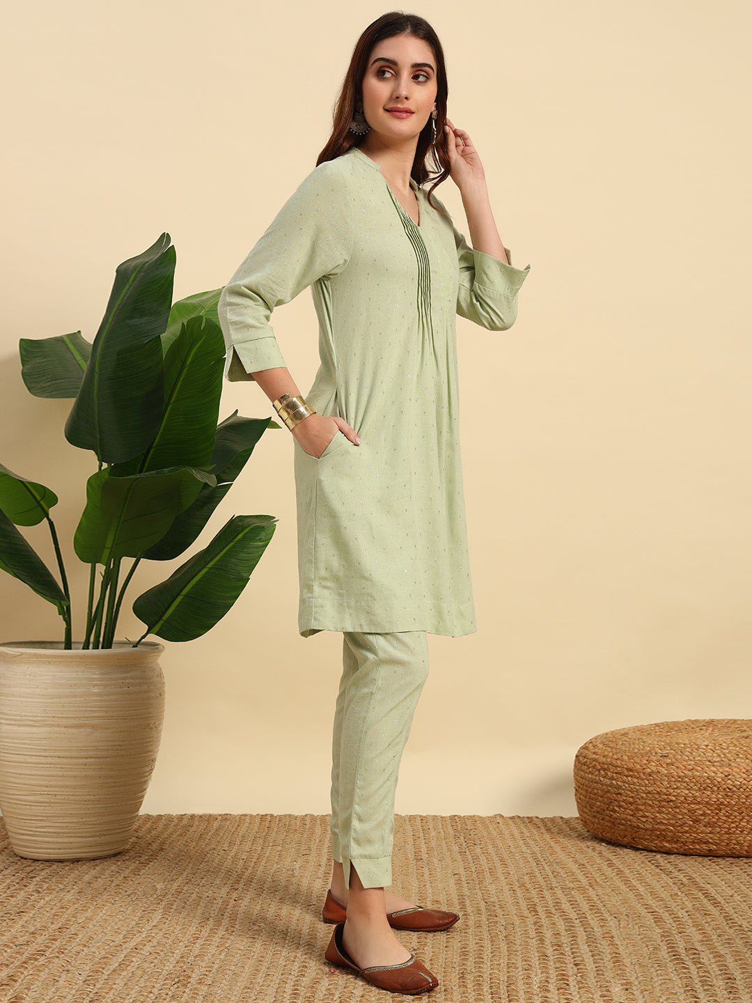 Cotton Flex Lurex Cord Set-CRD061