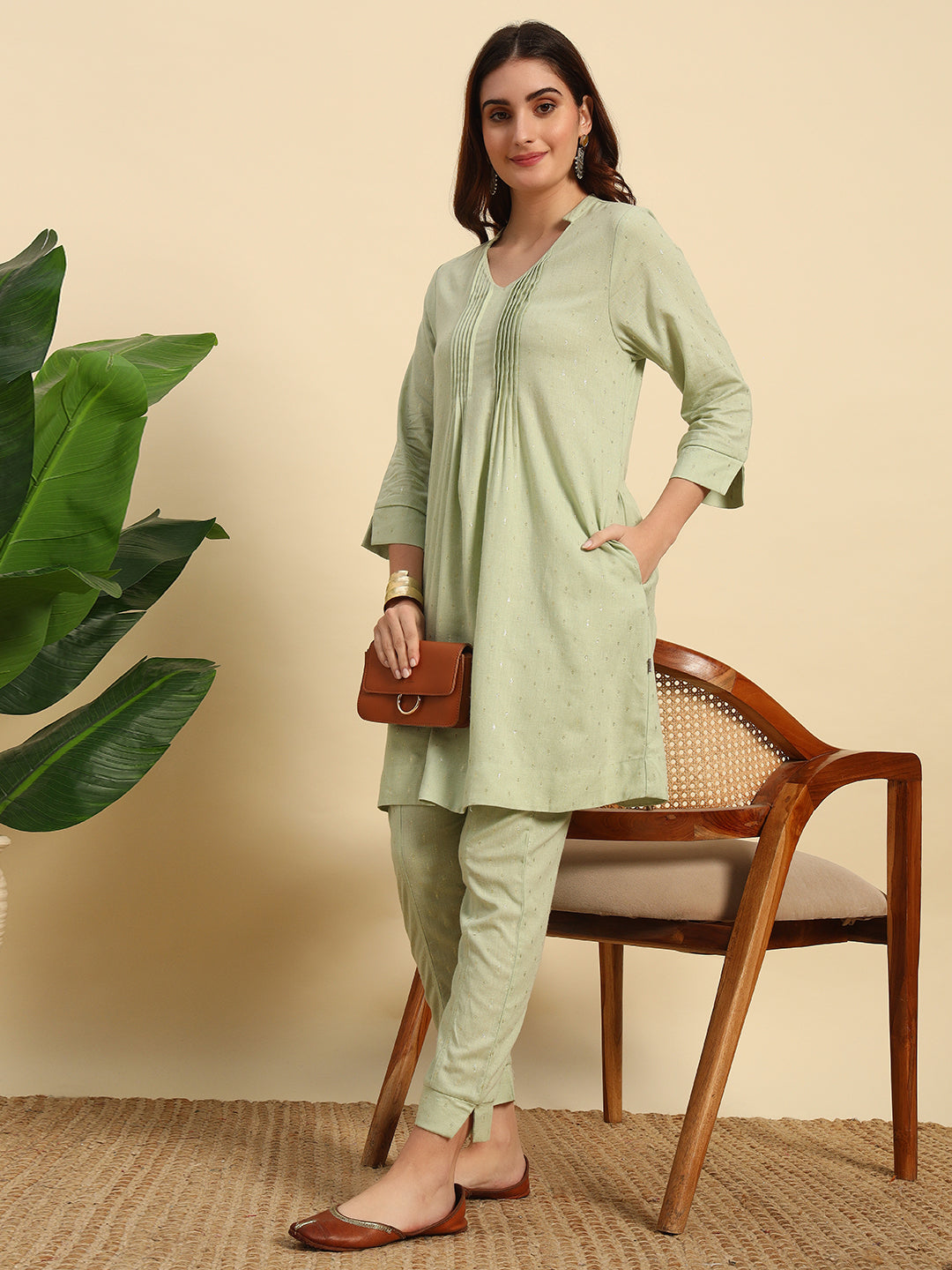 Cotton Flex Lurex Cord Set-CRD061