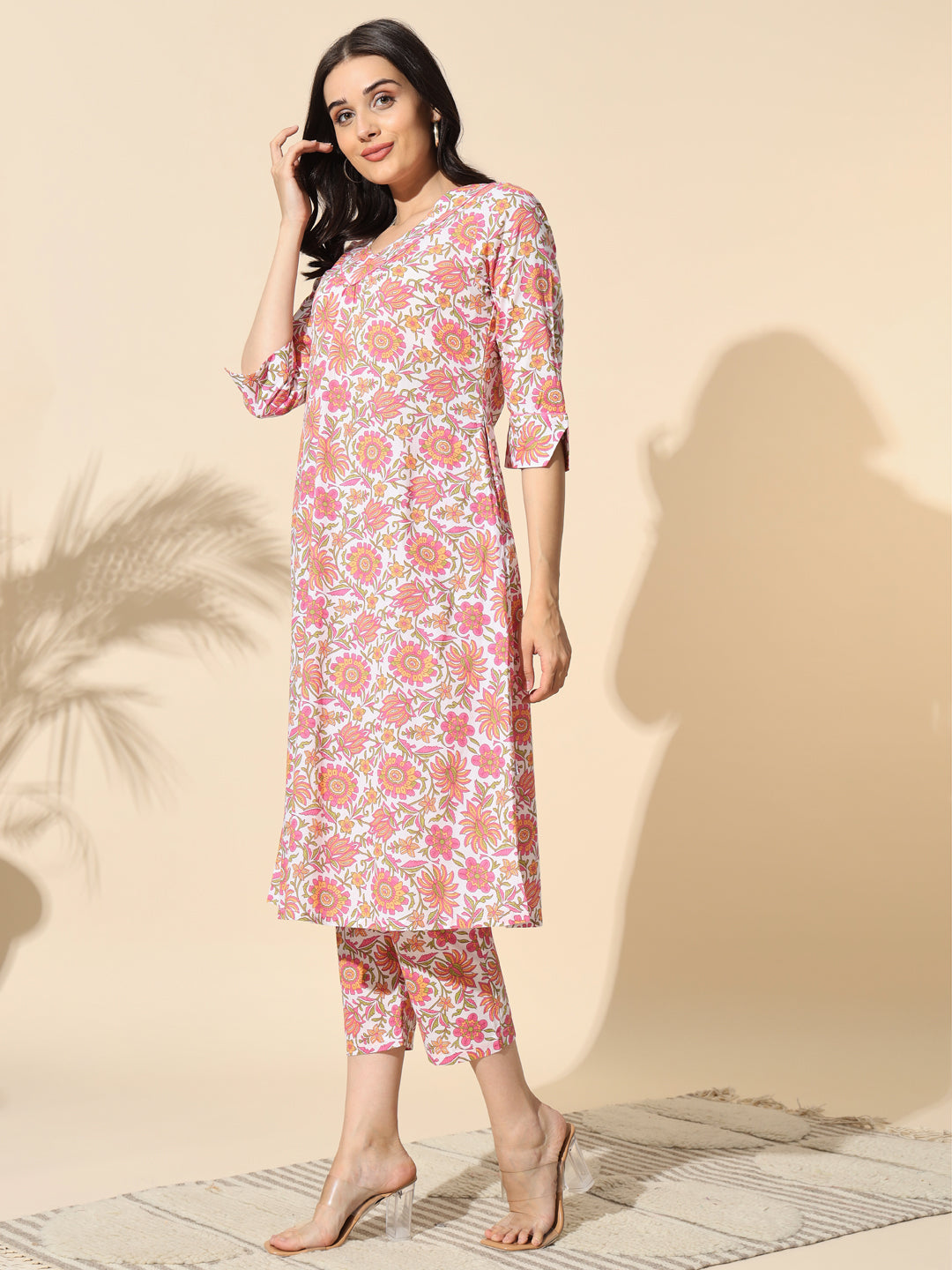 Cotton Printed Kurta and Pant Set- #KU005