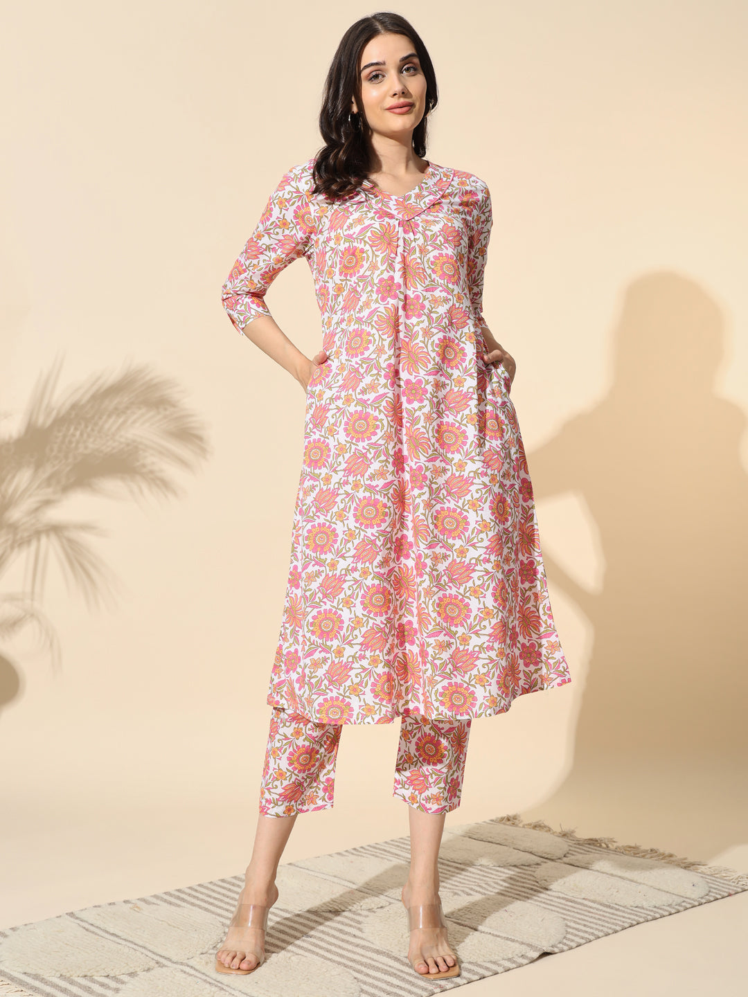 Cotton Printed Kurta and Pant Set- #KU005